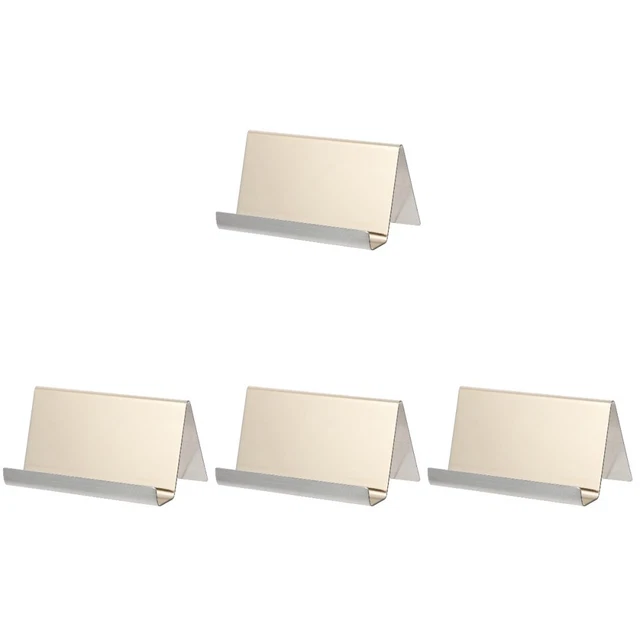 4PCS BUSINESS CARDS Holders Office Desktop Card Display Holder £25.95 ...