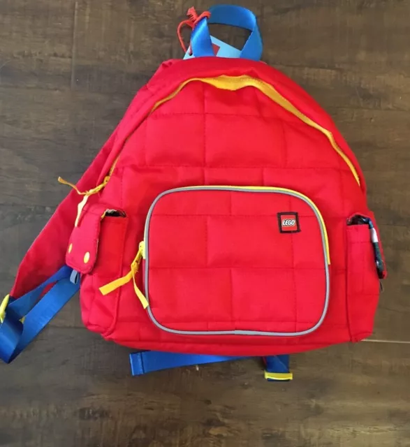 LEGO Collection x Target Red Backpack Quilted Puffer Bag. Limited Edition. NWT