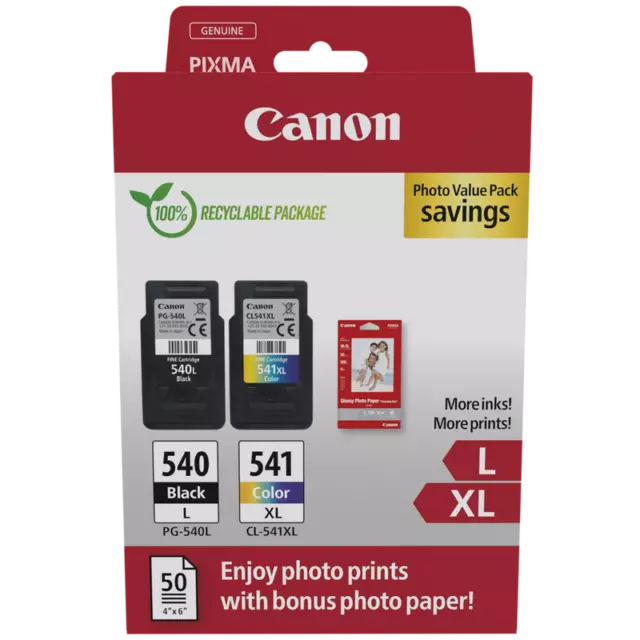 Canon PG540 CL541 PG540L CL541XL Ink Cartridges For PIXMA MG3150 Printer