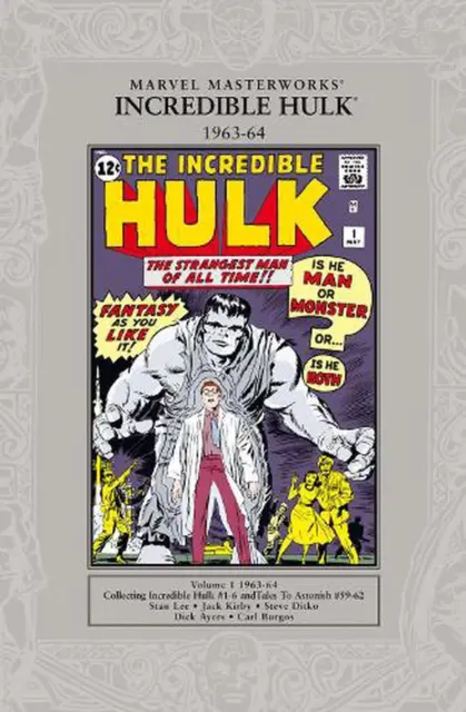Marvel Masterworks: The Incredible Hulk 1962-64 by Stan Lee Paperback Book
