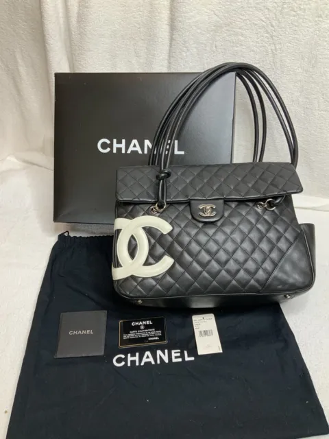 chanel shopping bag black