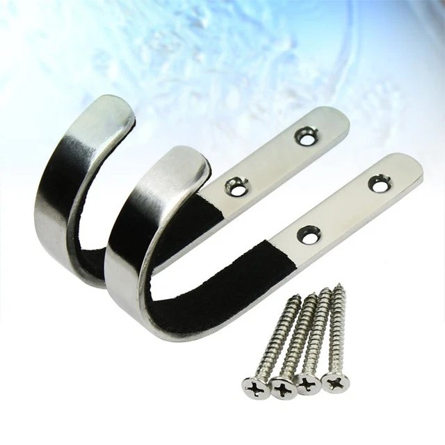 4 PCS Stainless Wall Hooks Wall Mounted Hooks Decorative Wall Hook Wall-mounted 9