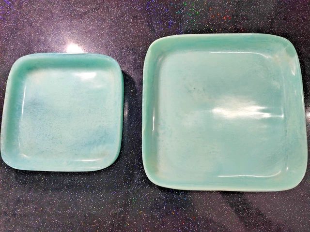Juego de bandeja acrílica de 2 uds., 22*22*3 cm y 17*17*3 cm, juego de...