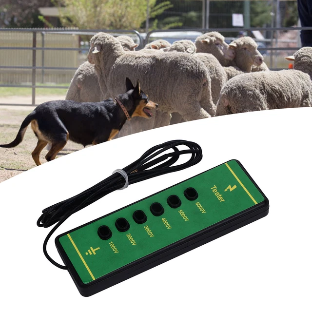 Electric Fence Voltage Tester 6 Indicator Light Maximum 6000V Animal Fence US