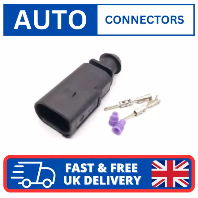 2 Pin Brake Pad Wear Sensor Connector Plug Repair 1J0973802 Fits VW Audi Skoda