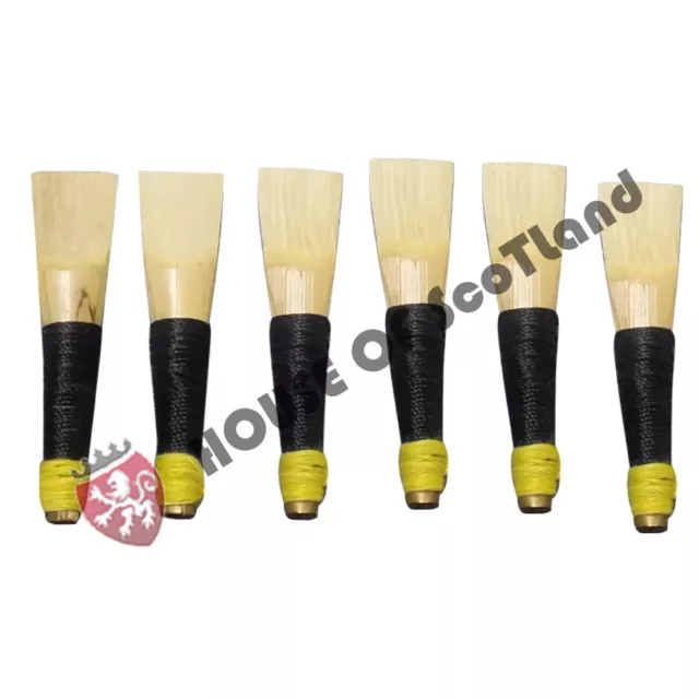 Great Highland Bagpipe Cane Reed/Scottish Pipe Chanter Reeds Ready to Play 6 Pcs