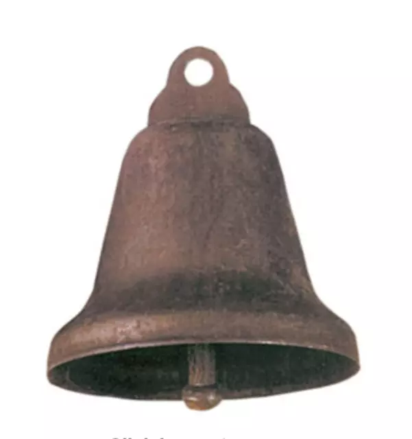 Rusty Tin Liberty Bells, 1-1/2", 12 Count Package, Primitive Rusty Liberty Bells