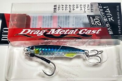 DUO trascinare in metallo CAST lento JIG 15gr colore PDA0005 Argento 