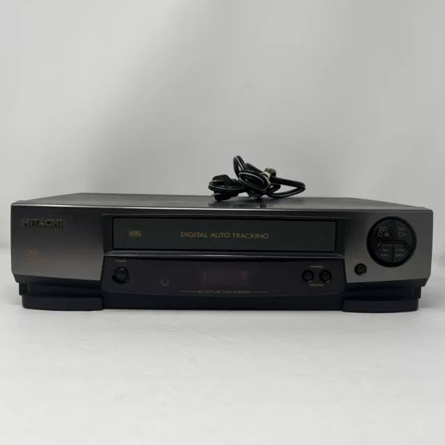 Reproductor de VHS Hitachi DA4 VT-MX431A VCR 4 cabezales Probado Funcionando Sin control remoto