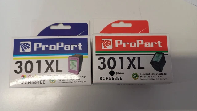 Coppia Cartucce Hp301Xl Rigenerate Bk E Col. 1050/2540/3050/2620/4630/E4500/5330