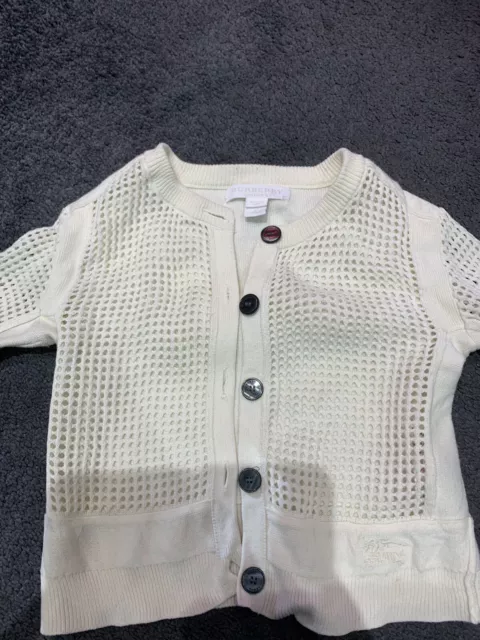 Toddler Girls Burberry Cardigan Age 2 Years RRP £140