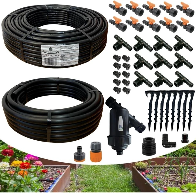 60 Picchetti Per Irrigazione A Goccia – Supporti Per Tubi Da 1/4 E 1/8 Pollice, Ideali Per Giardino E Idroponica