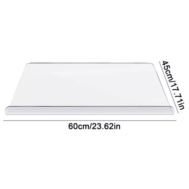 Acrylic Cutting Board Transparent Cutting Board with Lip Edge 40x45cm  Reusable Cutting Board Rectangle Chopping Board Clear Countertop Protector  Board for Kitchen Countertop 