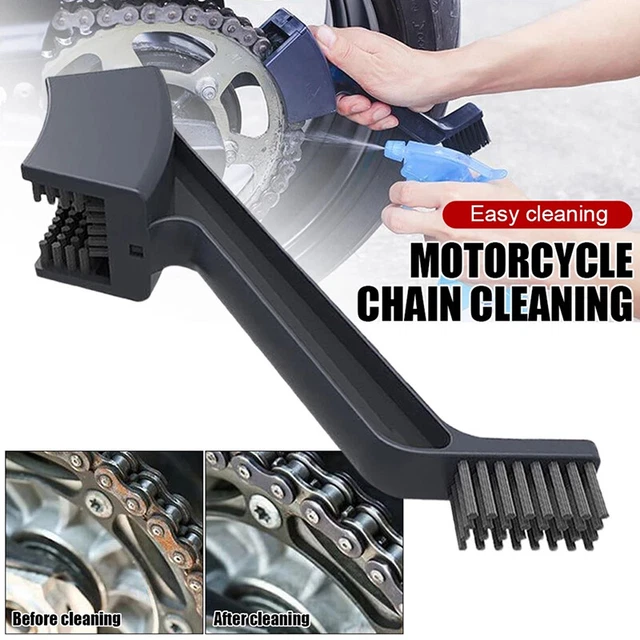 Bike Chain Cleaner Brush Bicycle Motorcycle Chain Cleaning Brush Dual Heads F6