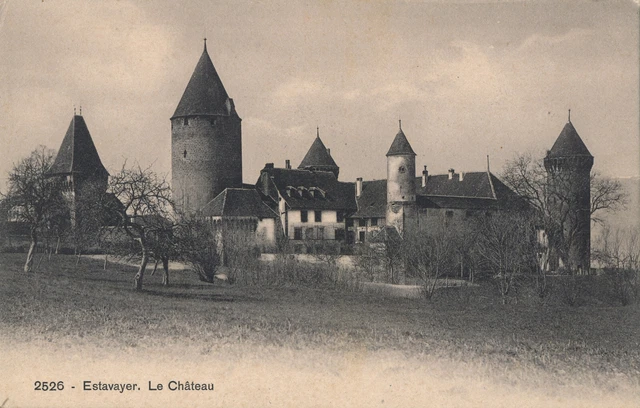 Fribourg / Estavayer-Le-Lac : Château De Chenaux Vers 1910