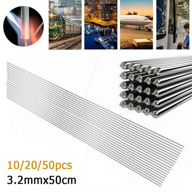 Barre di saldatura permanenti 3,2*500 mm alluminio saldatura dura metallo. Leggero