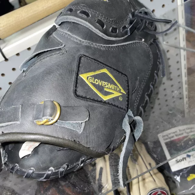 Glovesmith Black Leather Catchers Mitt S2202