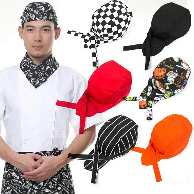 Colourfull Pirates Chef Cap Skull Cap Professional Catering Various Chef -;o