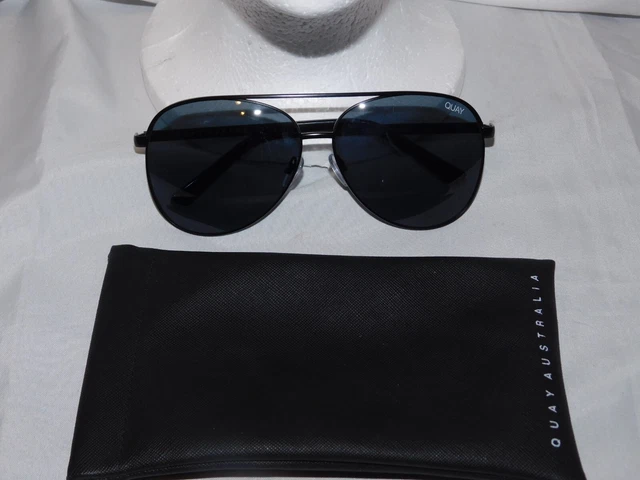 Quay Australia Black Metal Frame Sunglasses  Vivenne 126