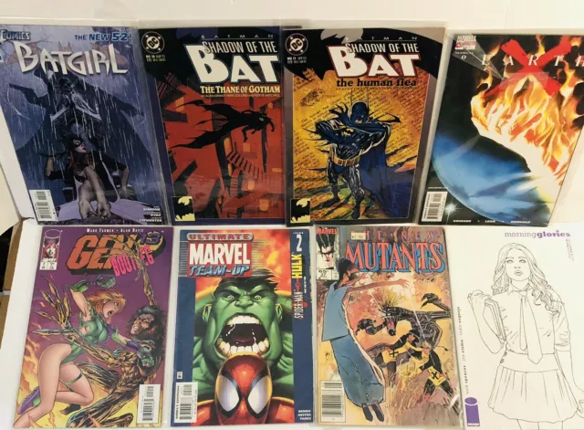 Mixed Lot Of 8 Comic Books Batgirl  Ultimate Marvel Team Up Gen 13 Bootleg