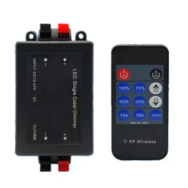 DC12V-24V 8A Mini 11key RF Wireless Remote Dimmer Switch Controller 5050 3528