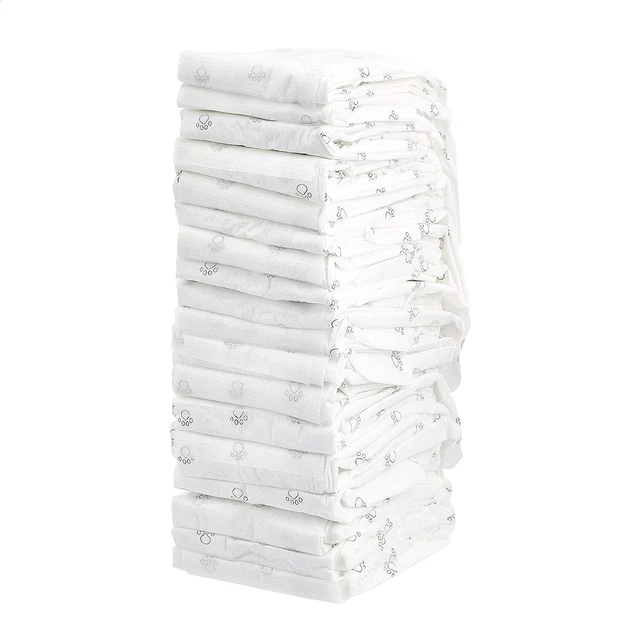 Amazon Basics Hundewindel für Rüden, Einwegwindeln, Große, 50er-Pack, Weiß M