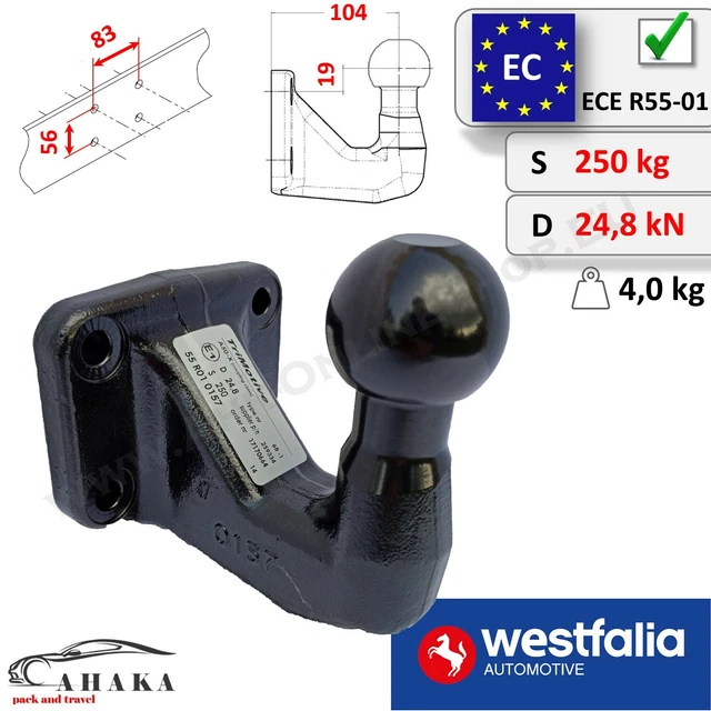 Ball Bar For Removable Westfalia Towing Hitch (not Universally Applicable - View #12