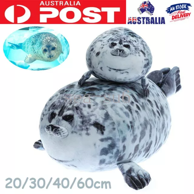 20/30/40/60cm Chubby Blob Seal Plush Toy Pillow Stuffed Doll Kids Christmas Gift