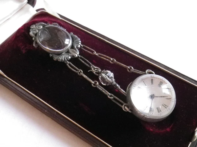 Ancienne Carcasse De Montre Gousset + 3 Clés - Boîtier Argentan, Cadran Blanc - Occasion à Voir