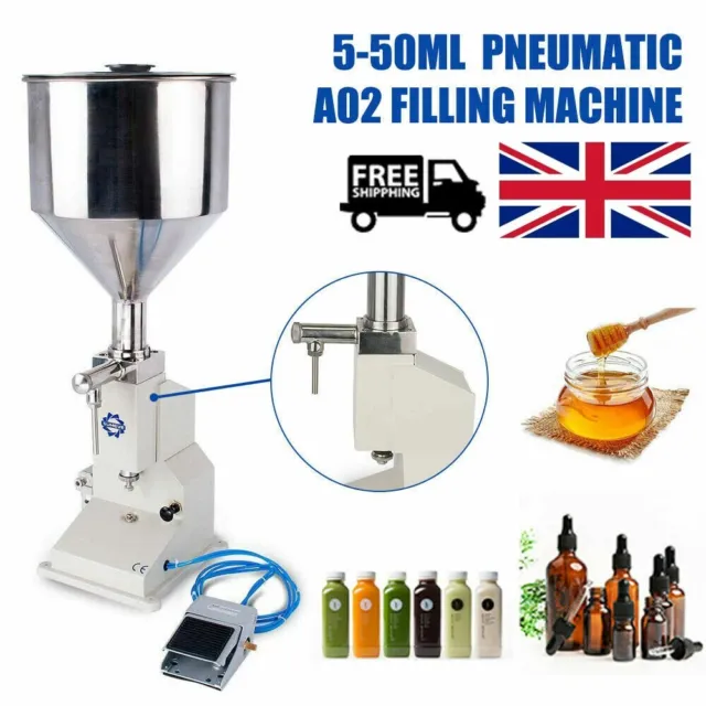 Manual Filling Machine Pneumatic Liquid/Paste Cream Shampoo CE Filler 5-50ml