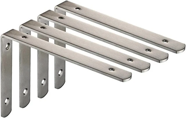 Heavy Duty Shelf Bracket Stainless Steel Solid Shelf Support Corner Brace Joint