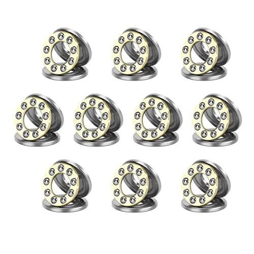 HiPicco Thrust Ball Bearings 10pcs F5-12M Miniature Plane Axial Ball Bearing ...
