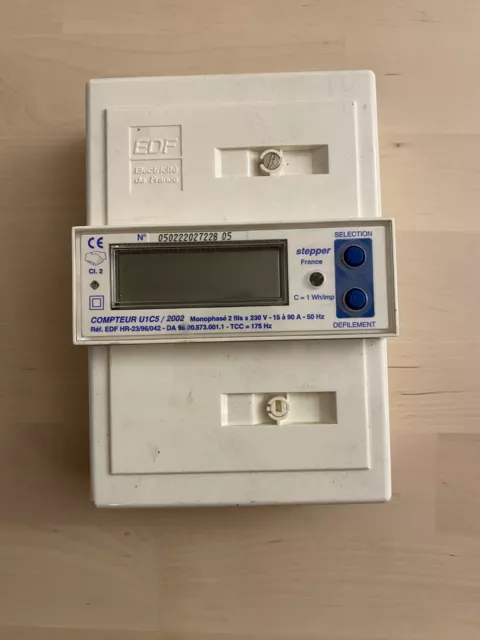 Compteur electrique Monophasé Edf/erdf Stepper Contact C3 C4 Dispo