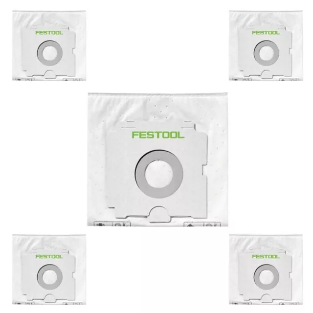 Festool 5x Duradera No Tejido Saco Filtro Sc Fis-Ct Sys / 5 500438 para Ctl Sys