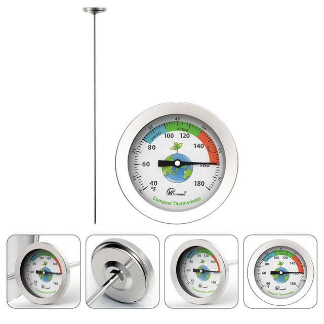 Soil Thermometer Moisture Plant Dial Probe Type Practical Prime