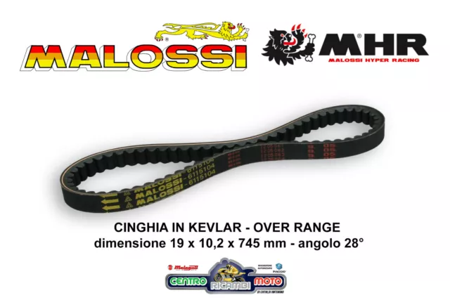 Cinghia Trasmissione Malossi MHR Kevlar Over Range Piaggio ZIP SP 50 2T LC