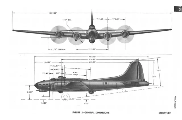 Pdf 30 B-17 "Flying Fortress" Manuals Heavy Bomber Wwii Wright R-1820 Dvd-Rom