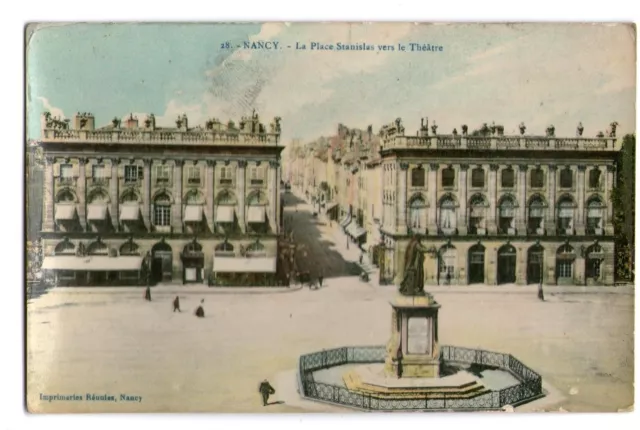 54-45 cpa Nancy - Place Stanislas, animee, couleur