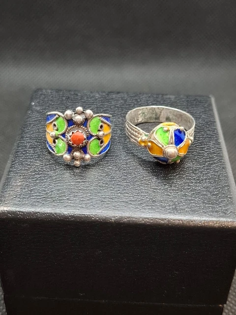 Bague Ancienne En Argent Massif 925 - Taille 57, Style Jonc Berbère, Occasion
