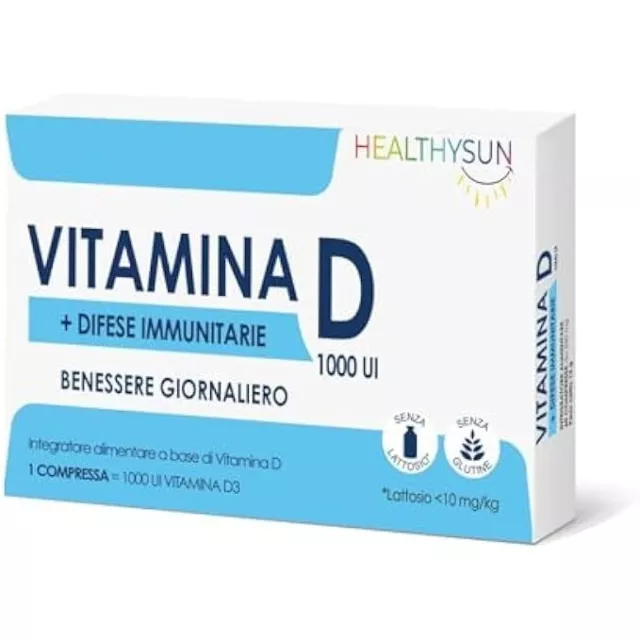 Vitamina D 3 1000UI Integratore Alimentare 60 Compresse Benessere Giornaliero