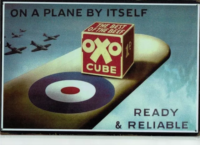 *Tolle Deko Garage OXO CUBE Air Craft ÖL Öldose Retro Motorcycle OIL Tankstelle*