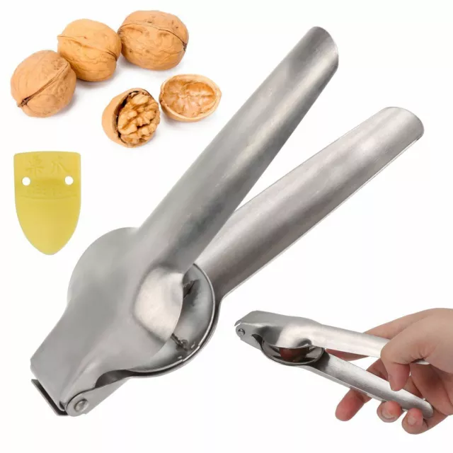 Stainless Steel Chestnut Walnut Pecan Hard Fruit Nut Cracker Opener Cutter Tools 2