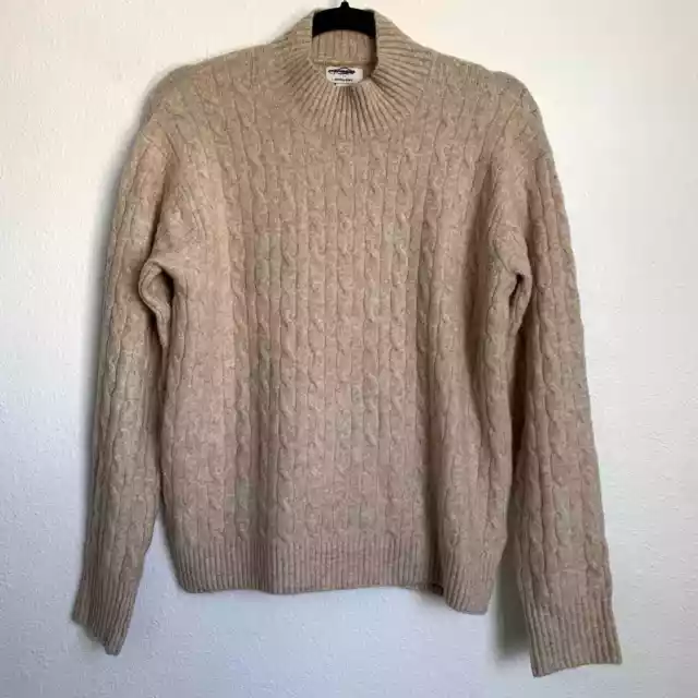 NWT J. Crew Factory Mockneck Cable-knit Extra Soft Sweater