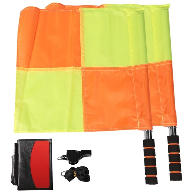 Soccer Referee Kit Football Checkered Soccer Flags Wallet ebook with Red T6O5