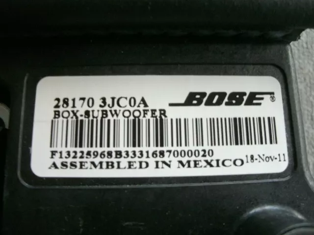 Nissan Pathfinder Bose subwoofer speaker 3