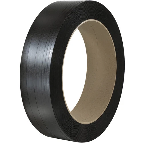 CleanItSupply Polypropylene Strapping, Hand Grade, Embossed, 16" x 6" Core, 1/2"