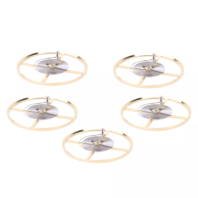 5pcs Uhrwerk Balance Wheel Replacement Uhr Reparatur Zubehör Teil Für Uhrma Obm