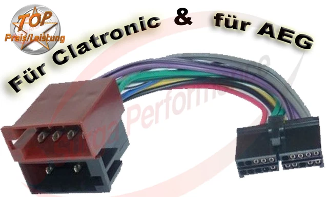 Compatible AEG ISO DIN Car Radio Adapter Cable – 16-pin To 20-pin Plug & Play