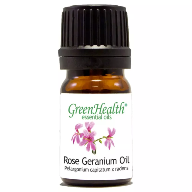 5 ml Rose Geranium Essential Oil (100% Pure & Natural) - GreenHealth