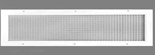 8" x 26" or 26" x 8" Cube Core Eggcrate Return Air Grille - Aluminum Rust Pro...